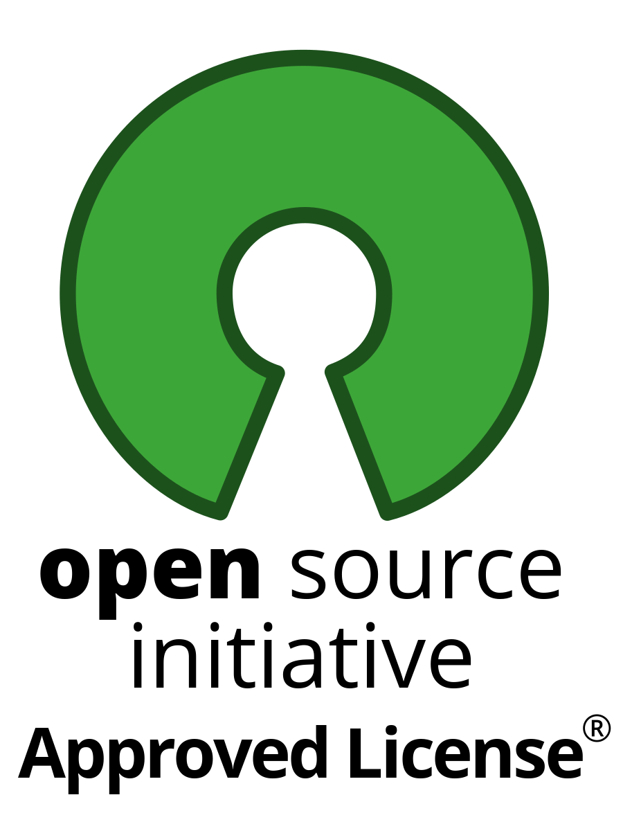 Logo for the Open Source Initiative