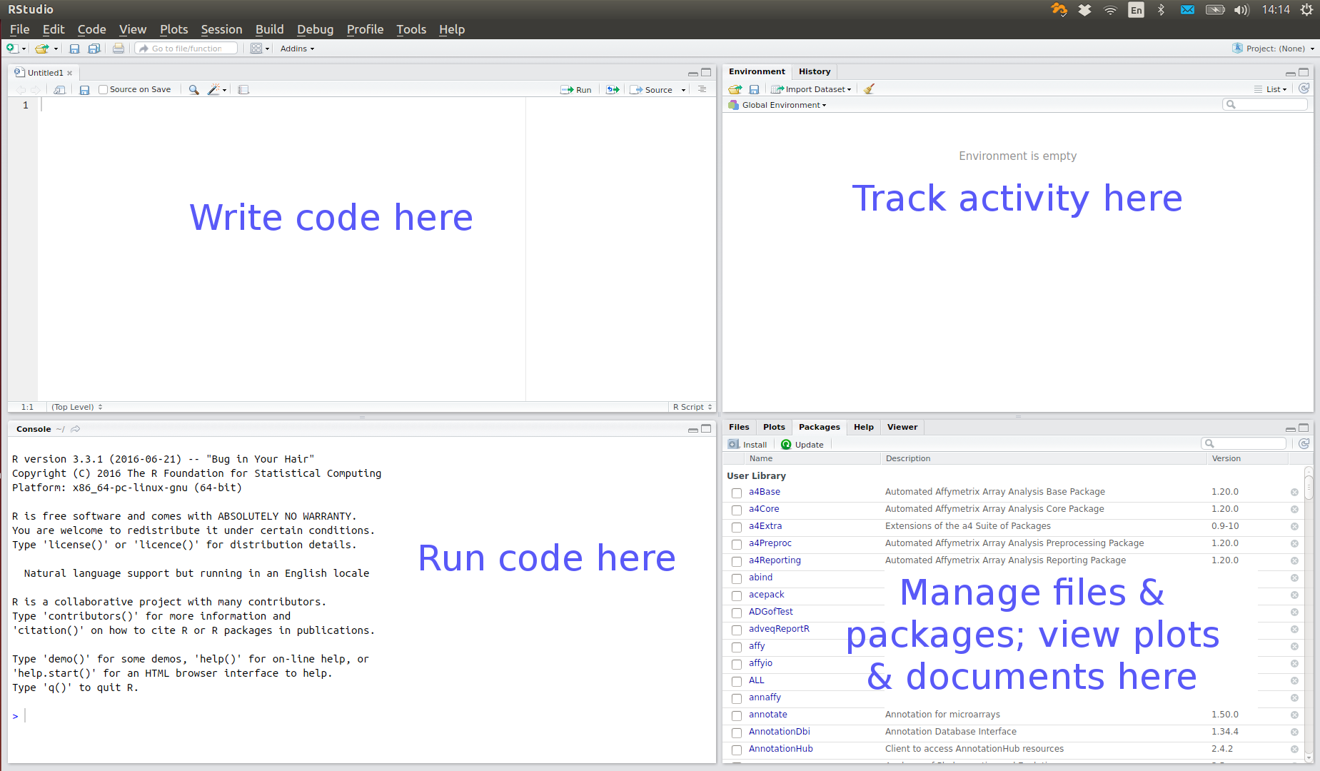RStudio screenshot